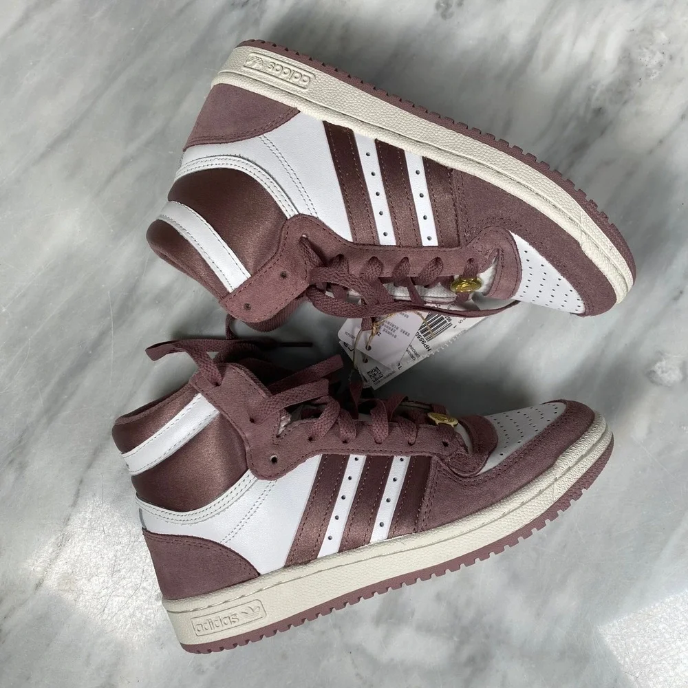 NEW adidas Top Ten RB Shoes Sneakers‎ HP9550 Women's 6.5 White Purple Mauve